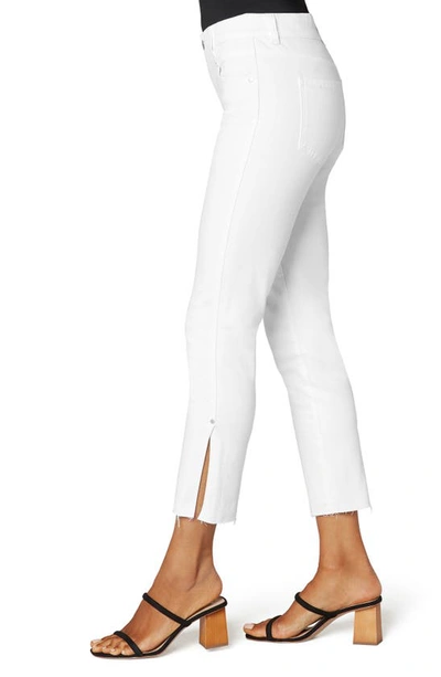 Shop Liverpool Los Angeles Gia Glider Pull-on Crop Slim Jeans In Bright White