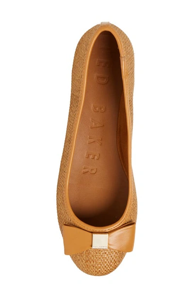 Shop Ted Baker Sualli Flat In Natural