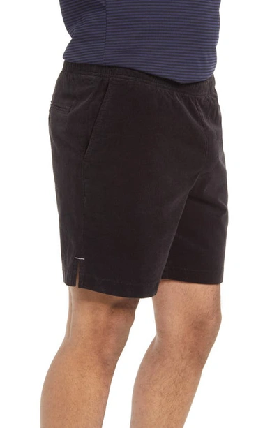 Goodlife Stretch Corduroy Shorts In Black