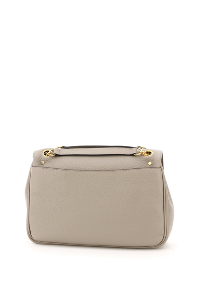 Shop Mulberry Darley Shoulder Bag In Solid Grey (grey)