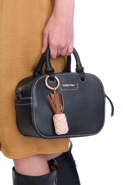 Shop See By Chloé Cecilya Hand Bag In Black Leather