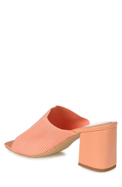 Journee Collection Lorenna Block Heel Mule In Coral