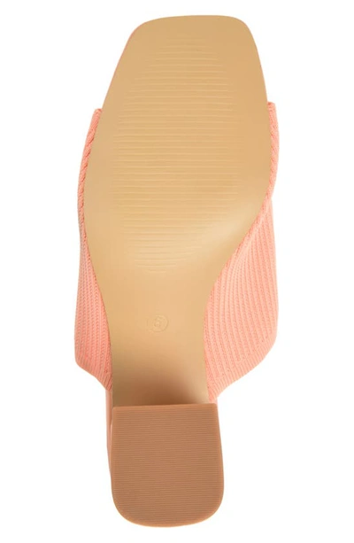 Journee Collection Lorenna Block Heel Mule In Coral