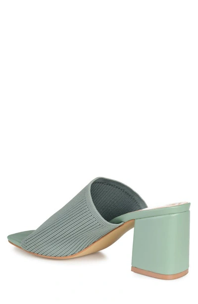 Journee Collection Lorenna Block Heel Mule In Green