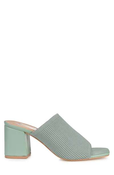 Journee Collection Lorenna Block Heel Mule In Green