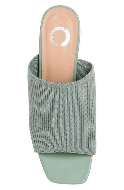 Journee Collection Lorenna Block Heel Mule In Green