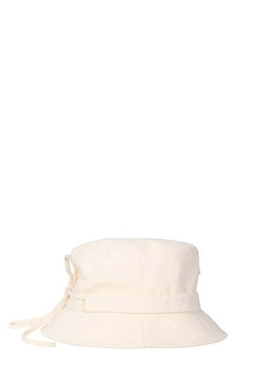 Jacquemus Le Bob Gadjo Bucket Hat In White
