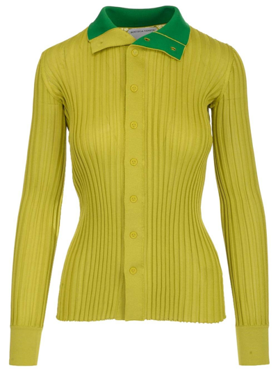 Shop Bottega Veneta Women's Green Other Materials Cardigan