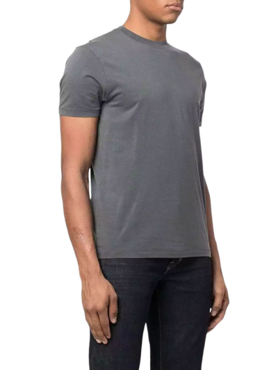 Shop Tom Ford Men's Grey Viscose T-shirt