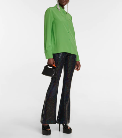 Paris Texas Marina Patent Leather Sandals In Black