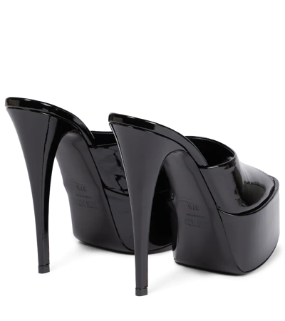 Paris Texas Marina Patent Leather Sandals In Black