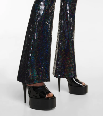 Paris Texas Marina Patent Leather Sandals In Black
