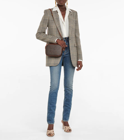 Saint Laurent Women's Dark Beige Tribute Leather Sandals For Fw23 In Dark Beige