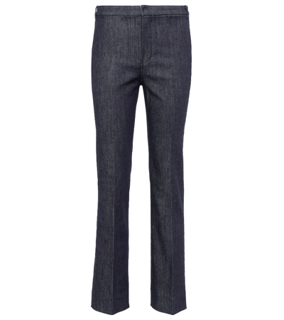 Shop 's Max Mara Don High-rise Slim Jeans In Blue Scuro