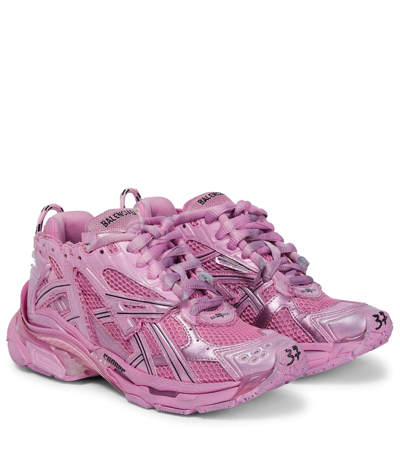 Shop Balenciaga Runner Sneakers In Pink