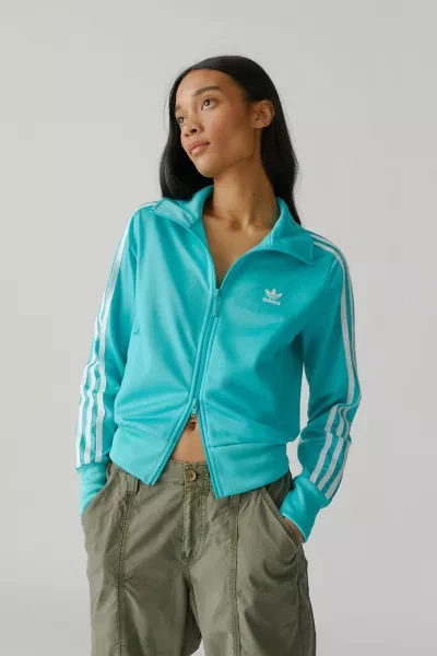 Shop Adidas Originals Fire Bird Track Jacket In Turquoise