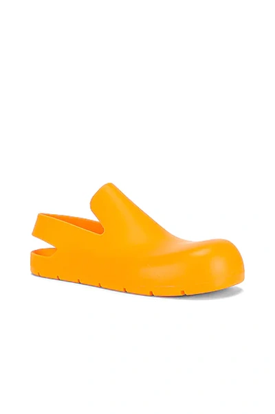 Shop Bottega Veneta Puddle Slingback Sandals In Tangerine