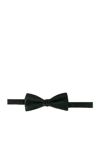 Shop Saint Laurent Bow Tie In Black