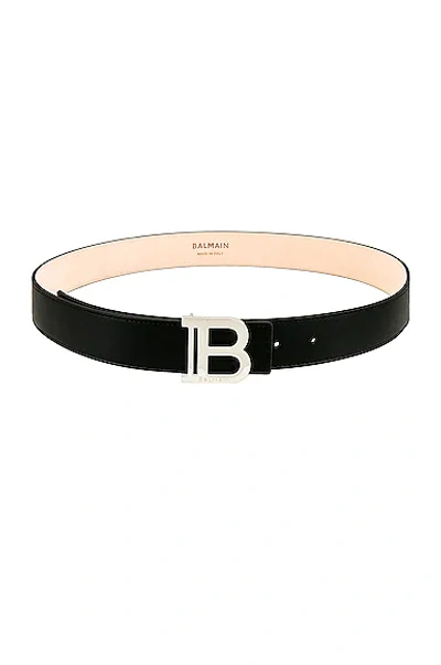 Shop Balmain B Belt In Noir