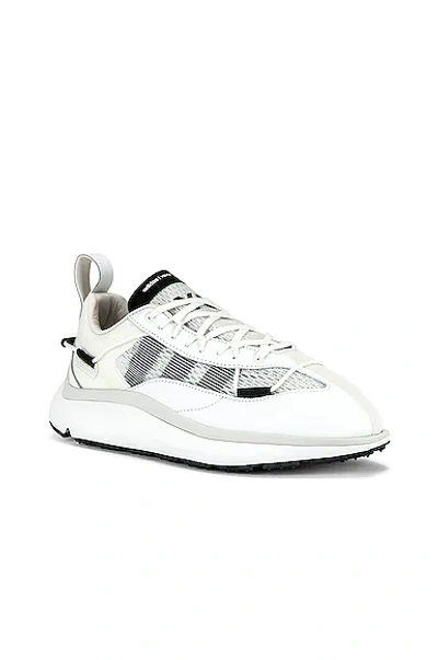 Shop Y-3 Shiku Run In White  Black & Orbit Grey