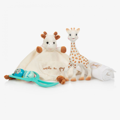 Shop Sophie La Girafe Newborn Gift Hamper In Ivory