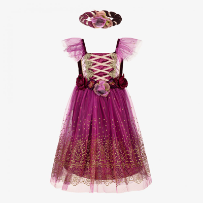 Shop Dress Up By Design Girls Plum Princess Costume In Purple