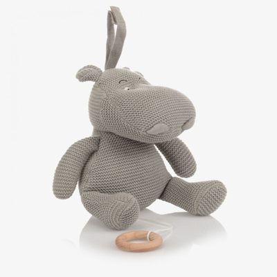 Shop Liewood Hippo Music Mobile (15cm) In Grey