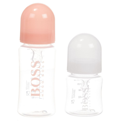 Shop Bosswear Boss Girls Baby Bottles (2 Pack) In Pink