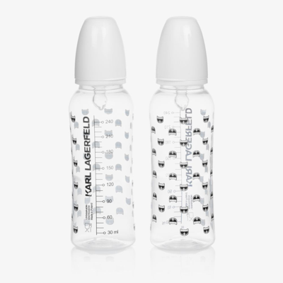 Shop Karl Lagerfeld White Baby Bottles (2 Pack)