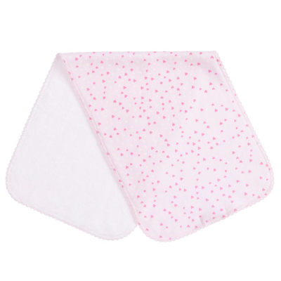Shop Kissy Kissy Girls Pima Cotton Burp Cloth (48cm) In Pink
