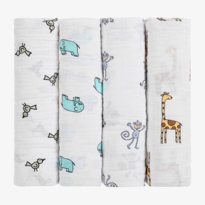 Shop Aden + Anais White Muslin Swaddles (4 Pack)