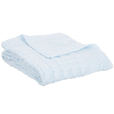 Minutus Blue Knitted Blanket (98cm)