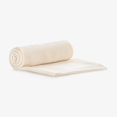 Shop Naturapura Ivory Organic Cotton Blanket (100cm) In Beige