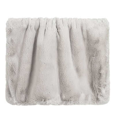 Shop Helen Moore Grey Faux Fur Blanket (80cm)