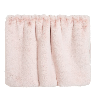 Shop Helen Moore Girls Pink Faux Fur Blanket (80cm)