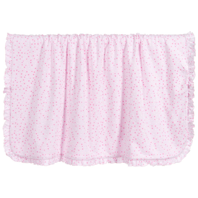 Shop Kissy Kissy Girls Pima Cotton Blanket (72cm) In Pink
