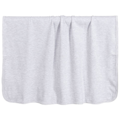 Shop Kissy Kissy Pima Cotton Blanket (74cm) In Grey