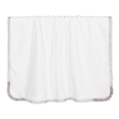 Shop Babidu White Cotton Blanket (89cm)