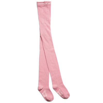 Shop Country Girls Dusky Pink Cotton Knitted Tights