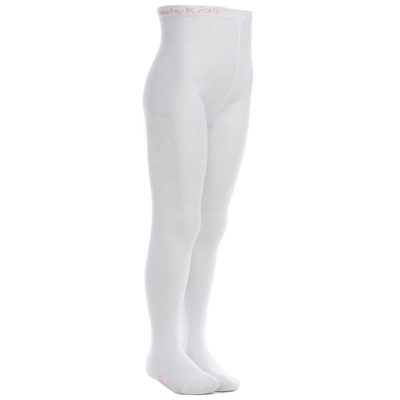 Shop Country White Cotton Knitted Tights