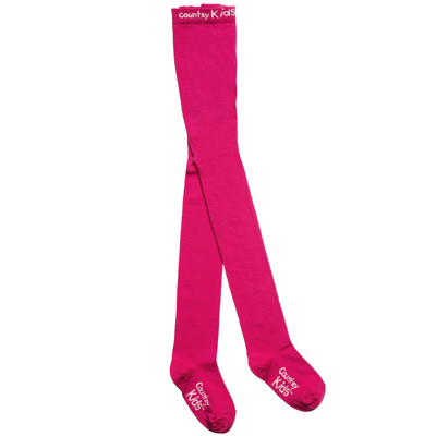 Shop Country Girls Fuchsia Pink Cotton Knitted Tights