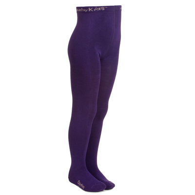 Shop Country Girls Purple Cotton Knitted Tights