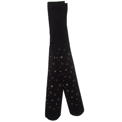 Shop Country Girls Black & Gold Star Tights