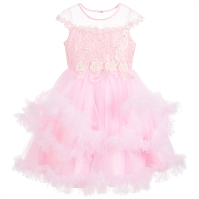 Shop Romano Princess Girls Pink Tulle Dress