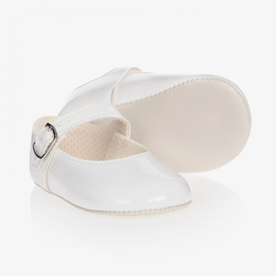 Shop Early Days Girls White Patent Pre-walker Shoes