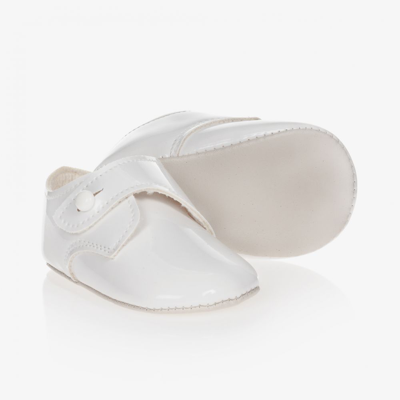 Shop Early Days Baypods Boys White Patent Pre-walker Shoes