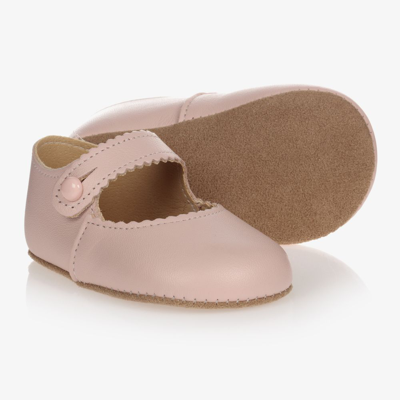 Shop Early Days Baby Girls Pink Leather Pre-walker Shoes