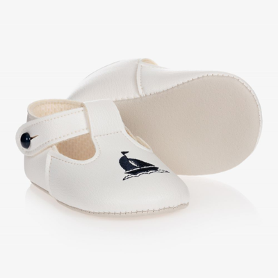Shop Early Days Baypods White Pre-walker Button Shoes