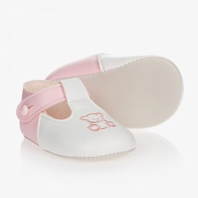 Shop Early Days Baypods Girls Pink & White Pre-walker Shoes