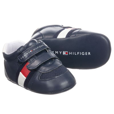 Shop Tommy Hilfiger Boys Navy Blue Baby Pre-walker Shoes